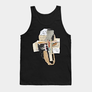 Scripture I Can Do All Things Through Christ Who Strengthens Me Cross Collage Art Tank Top